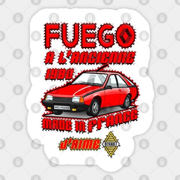 Fuego Renault Sticker by Extracom